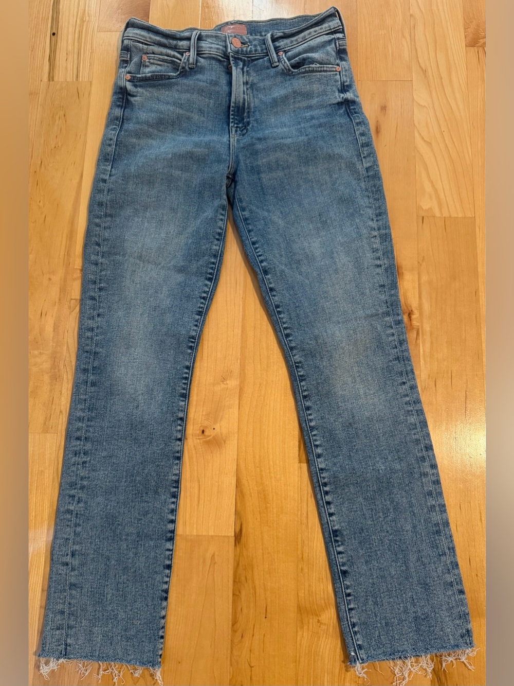 Mother Classic High-Rise Women's Jeans in Light Blue (size 28)